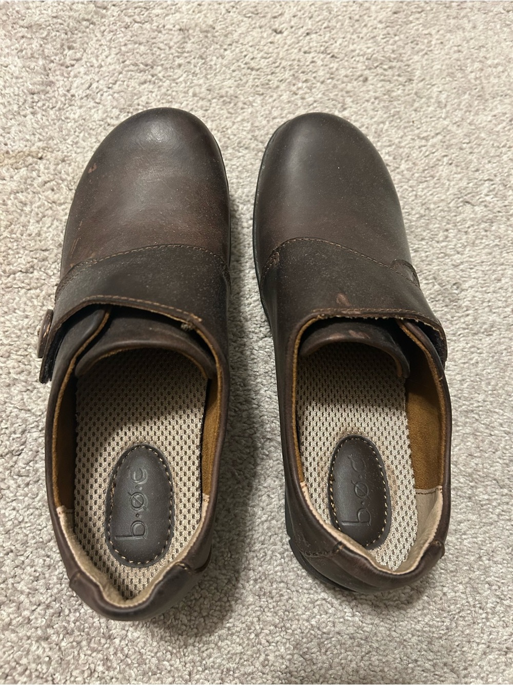 boc Women's Dark Brown Slip-On Clog with Side Strap